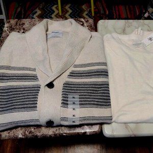 OLD NAVY Men's Cardigan w/OLD NAVY Tee!!